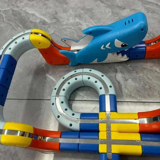  Magnetic Track Toy Car Set For DIY Gravity Racing No Battery -  ToylandEU™