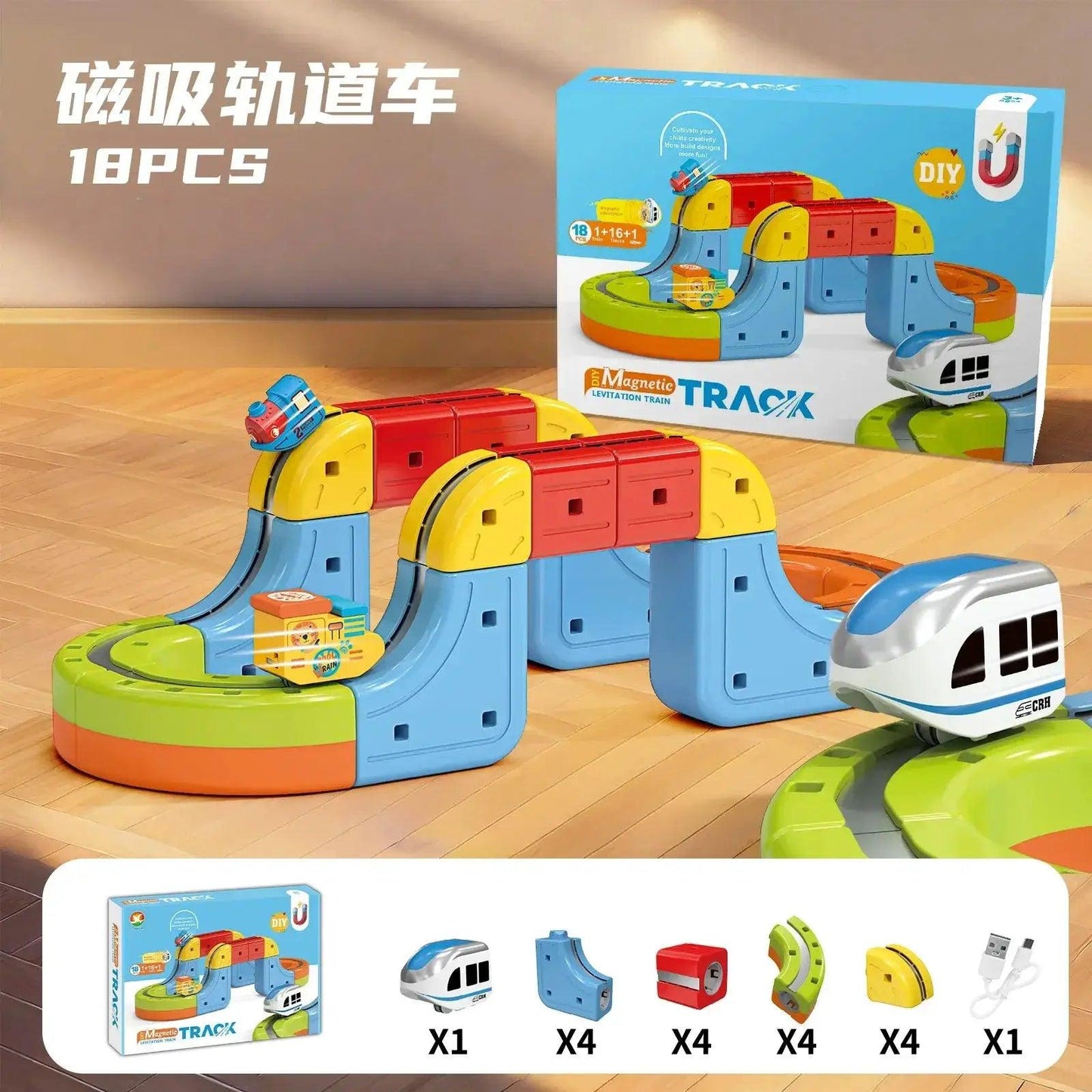  Magnetic Track Train Toy Anti Gravity Attraction Deluxe -  ToylandEU™