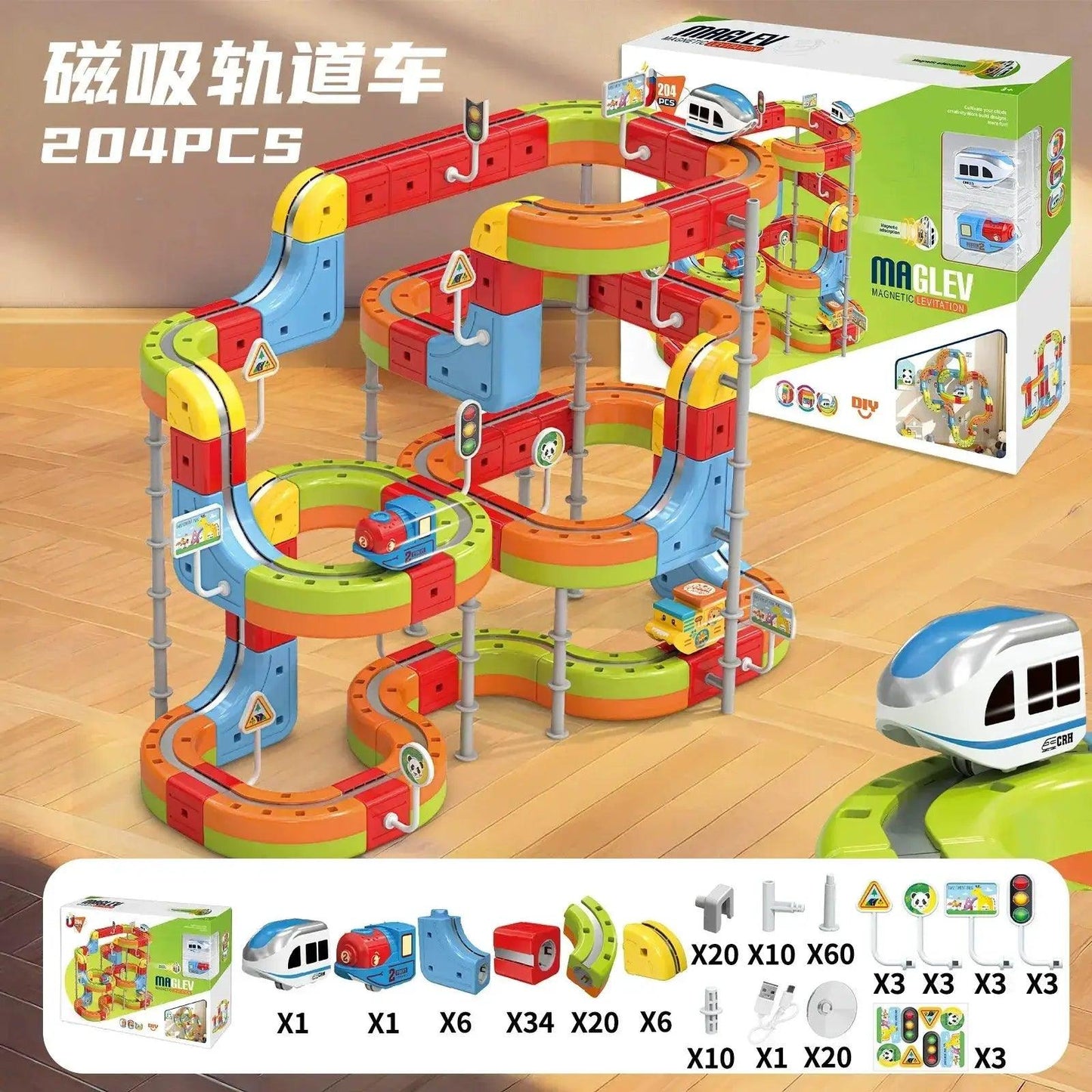  Magnetic Track Train Toy Anti Gravity Attraction Deluxe -  ToylandEU™