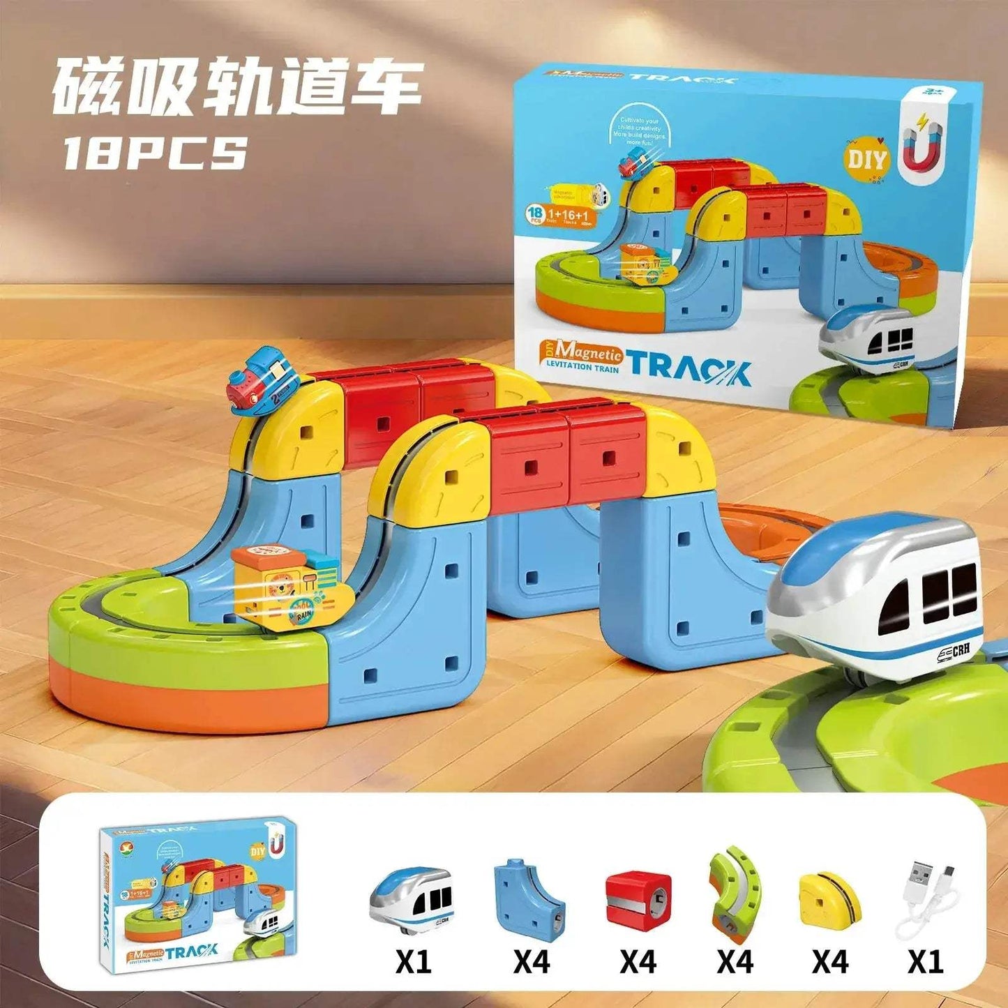 Magnetic Track Train Toy With Anti Gravity Attraction - ToylandEU