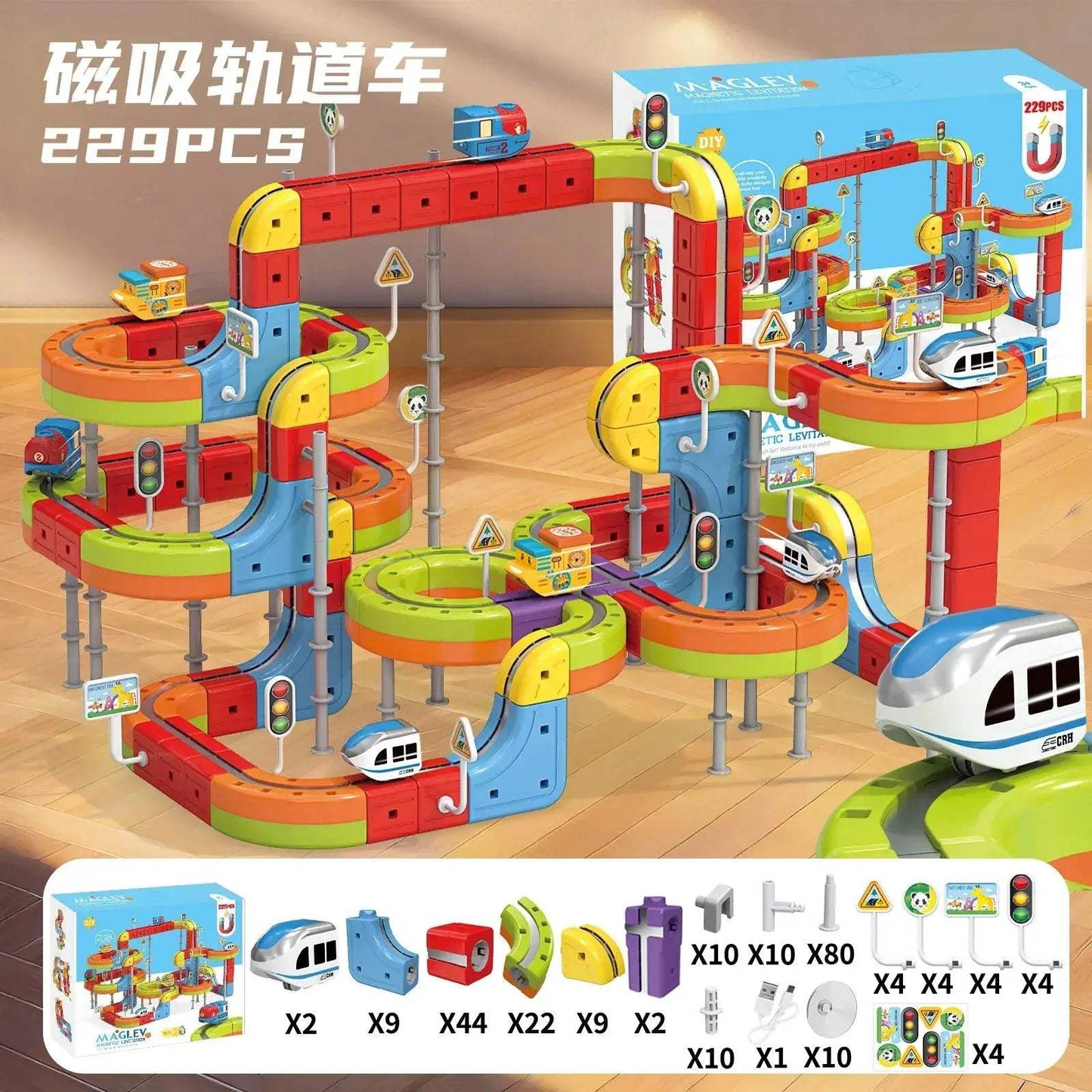 Magnetic Track Train Toy With Anti Gravity Attraction - ToylandEU