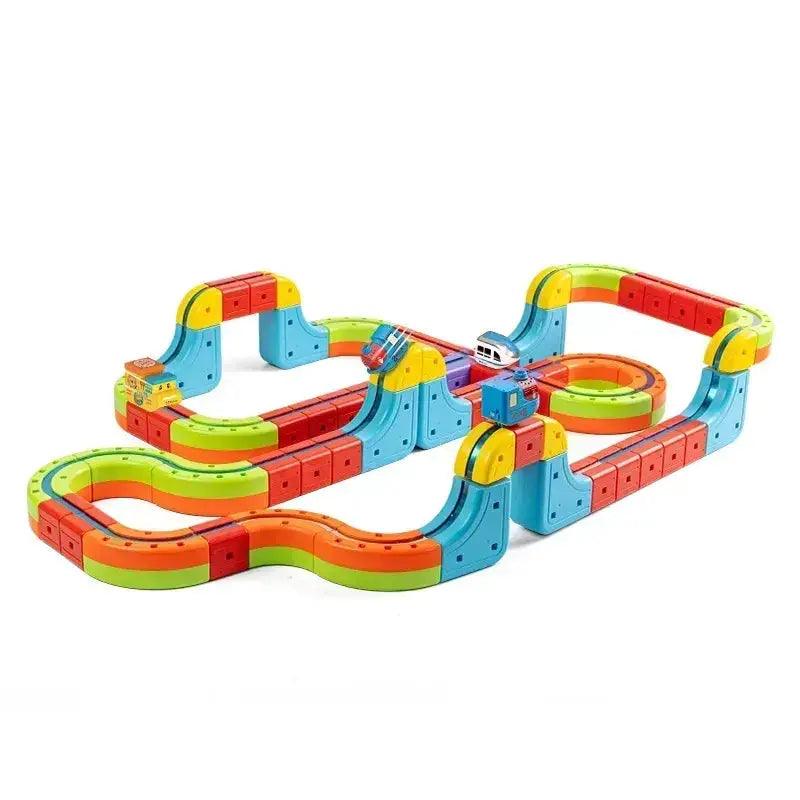  Magnetic Train Set Educational Kit With Flexible Track -  ToylandEU™