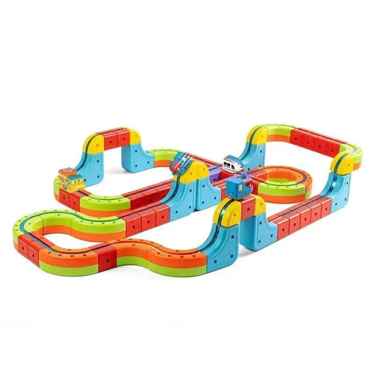  Magnetic Train Set Educational Kit With Flexible Track -  ToylandEU™