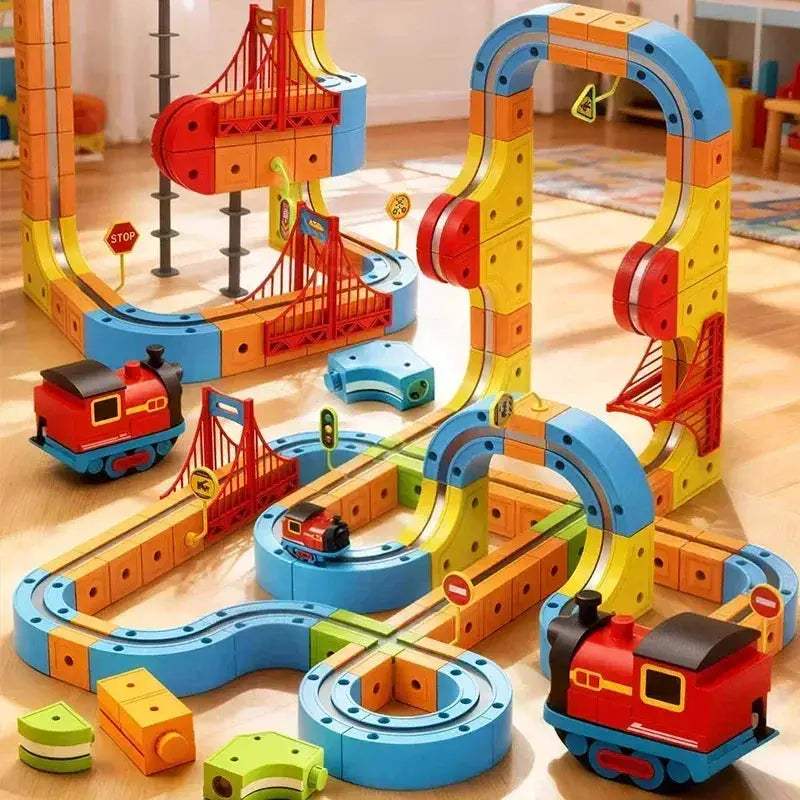 Magnetic Train Set For Kids Educational STEM Building Toy - ToylandEU