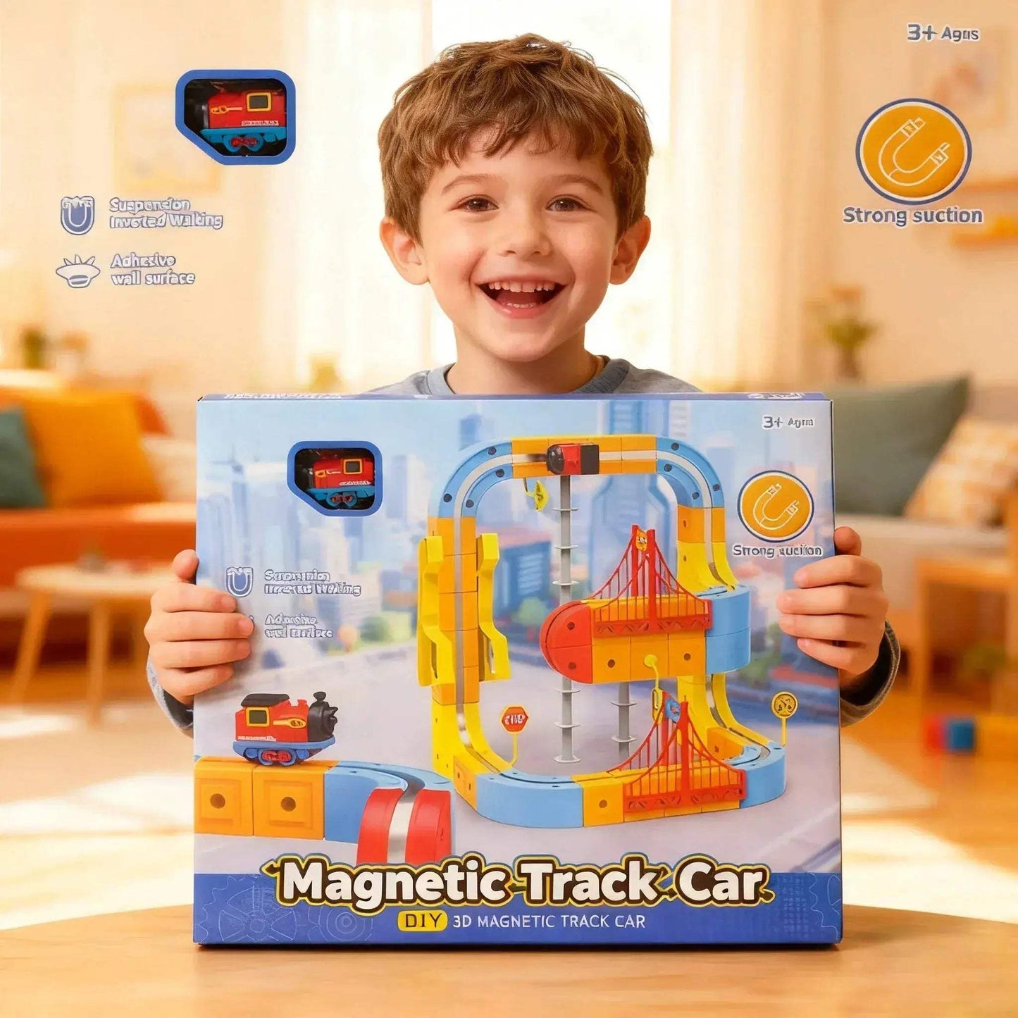 Magnetic Train Set For Kids Educational STEM Building Toy - ToylandEU