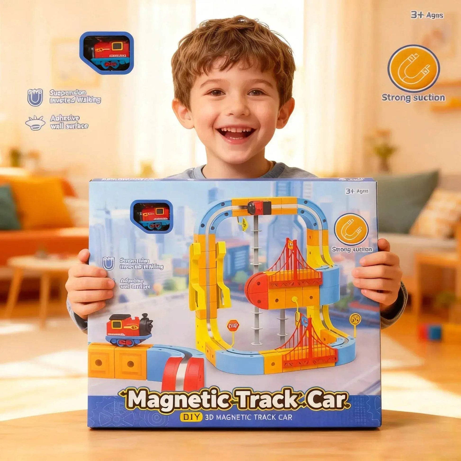 Magnetic Train Set For Kids Educational STEM Building Toy - ToylandEU