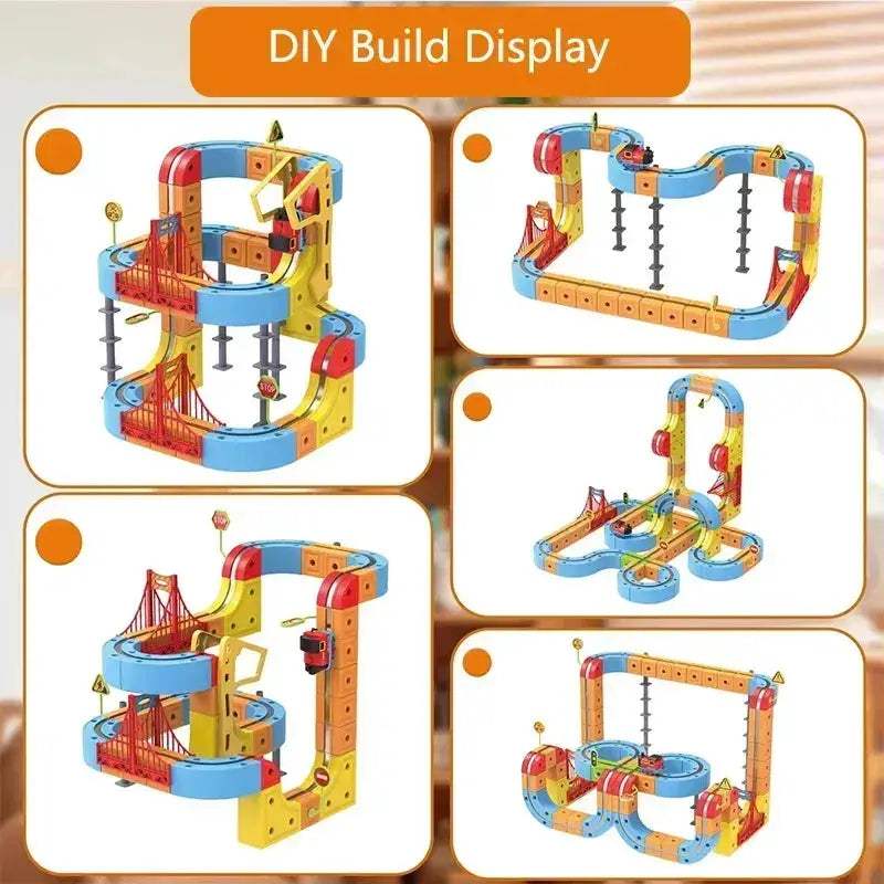 Magnetic Train Set For Kids Educational STEM Building Toy - ToylandEU