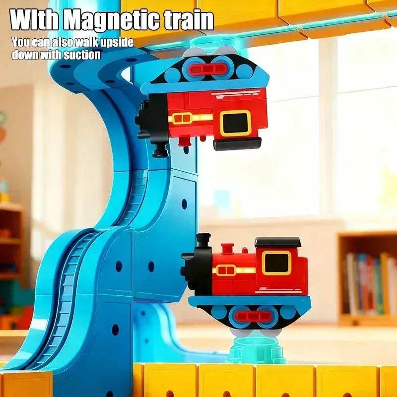 Magnetic Train Set For Kids Educational STEM Building Toy - ToylandEU