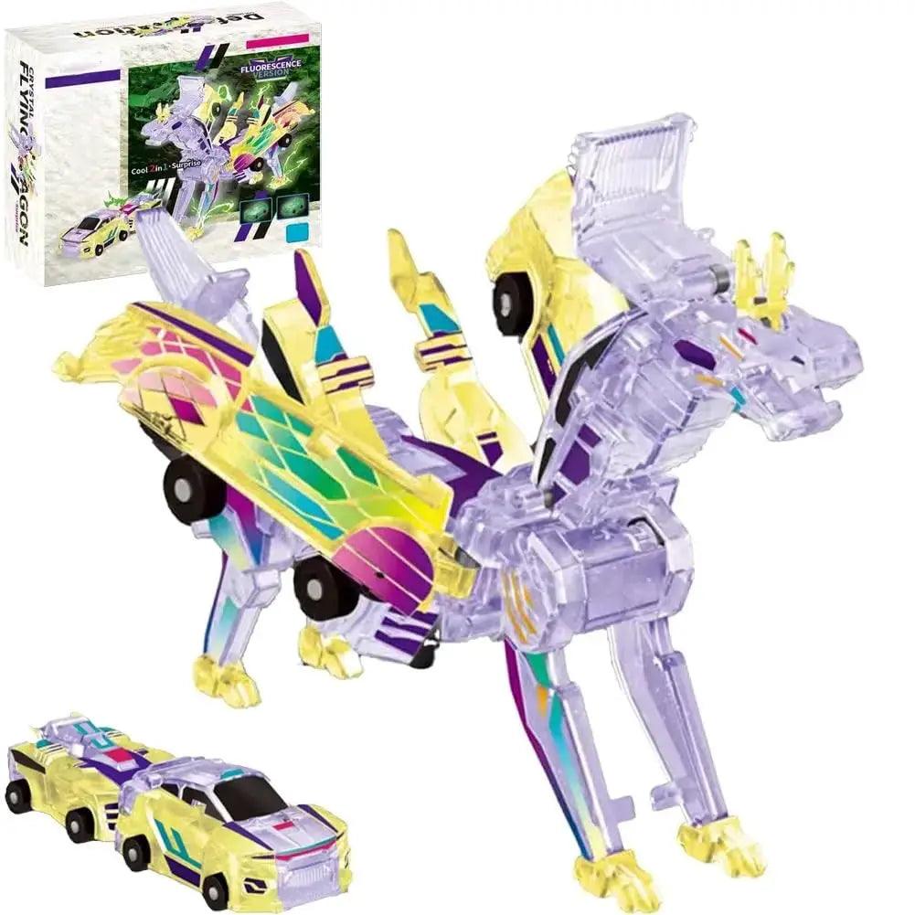  Magnetic TwoInOne Transforming Car Toy Educational Toy -  ToylandEU™