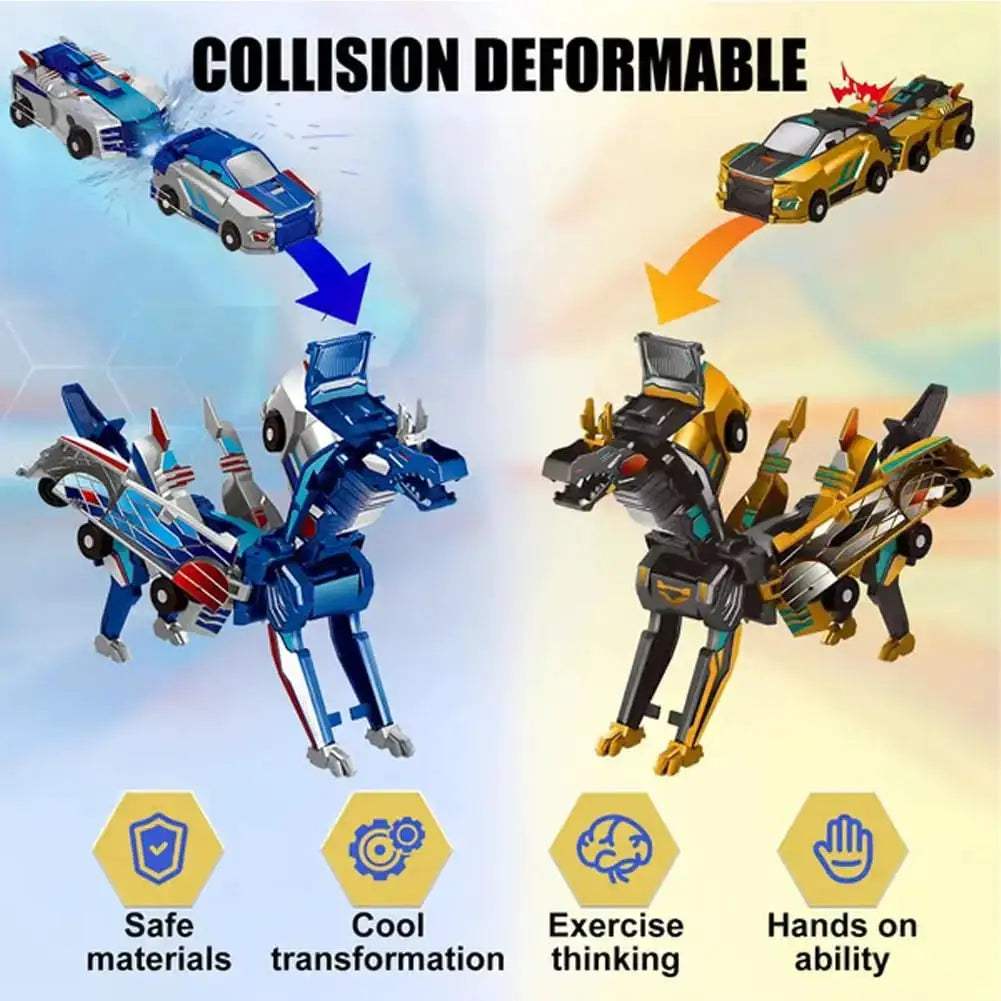 Magnetic TwoInOne Transforming Car Toy For Kids Educational Gift - ToylandEU