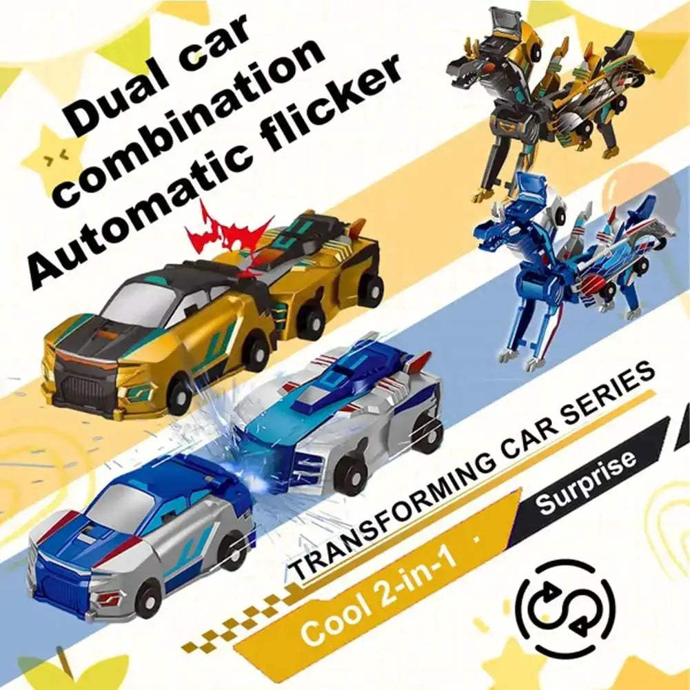 Magnetic TwoInOne Transforming Car Toy For Kids Educational Gift - ToylandEU