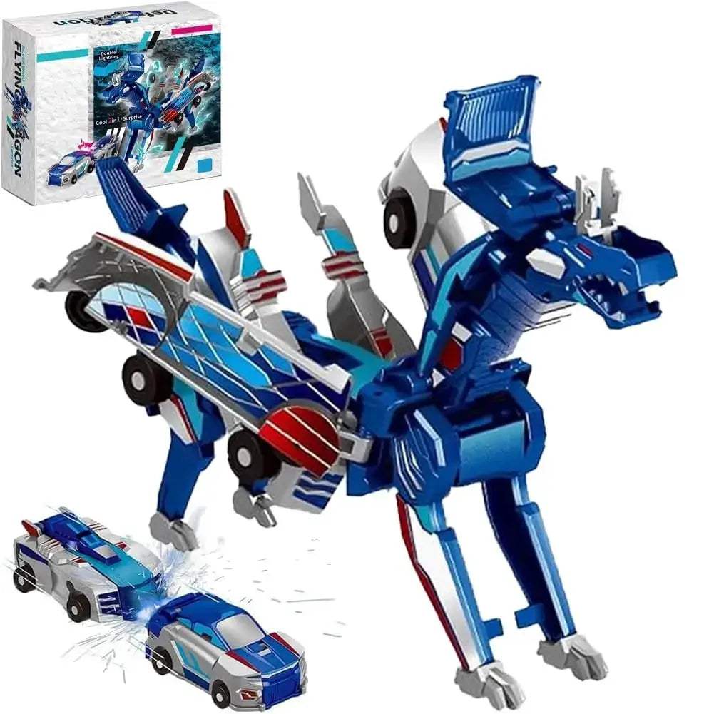 Magnetic TwoInOne Transforming Car Toy For Kids Educational Gift - ToylandEU