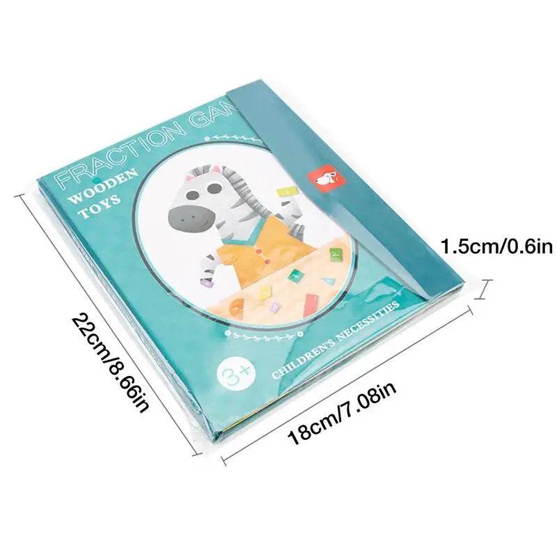 Комплект с магнитна дървена учебна книга за дроби за деца - забавна математика! - ToylandEU