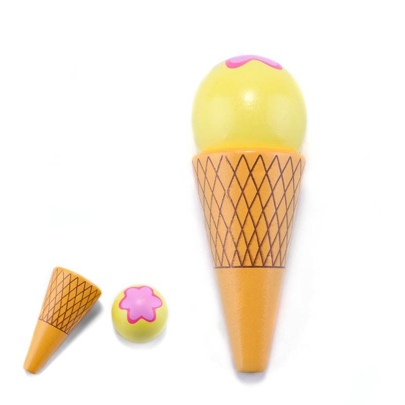 Magnetic Wooden Ice Cream Play Set for Kids - Fun & Durable Kitchen Toy - ToylandEU