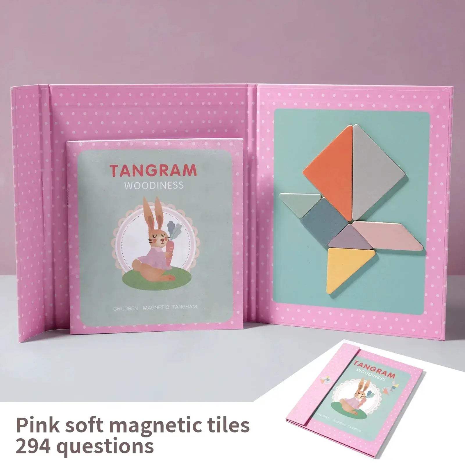 Magnetic Wooden Tangram Puzzle For Kids Montessori Educational Gift - ToylandEU