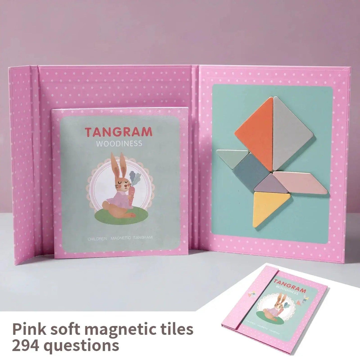  Magnetic Wooden Tangram Puzzle Montessori Gift For Kids -  ToylandEU™