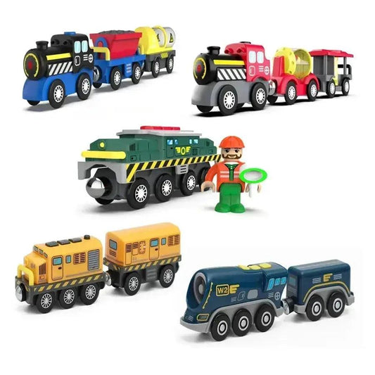  Magnetic Wooden Train Set Educational Toy For Kids -  ToylandEU™