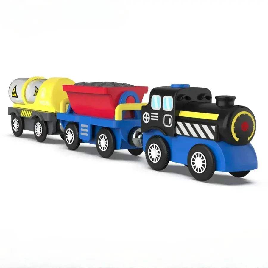 Magnetic Wooden Train Set Educational Toy For Kids - ToylandEU