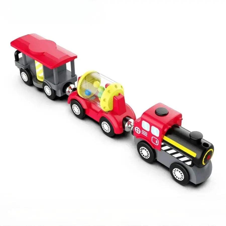 Magnetic Wooden Train Set Educational Toy For Kids - ToylandEU