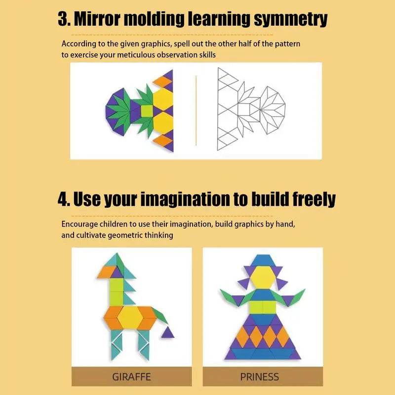 Magnetic Wooden Travel Tangram Puzzle - Fun & Educational Game for All Ages - ToylandEU