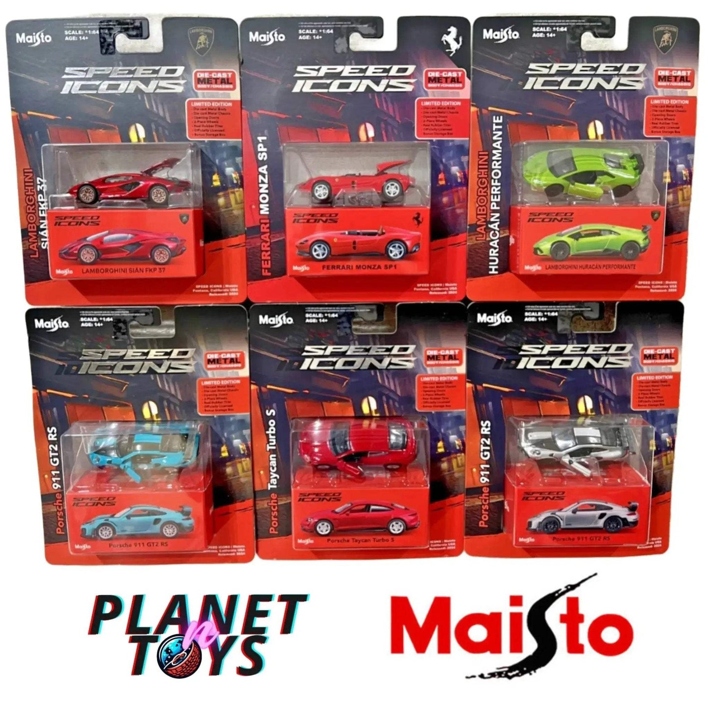 Maisto 1:64 Speed Icons Assorted Models 2025 - ToylandEU