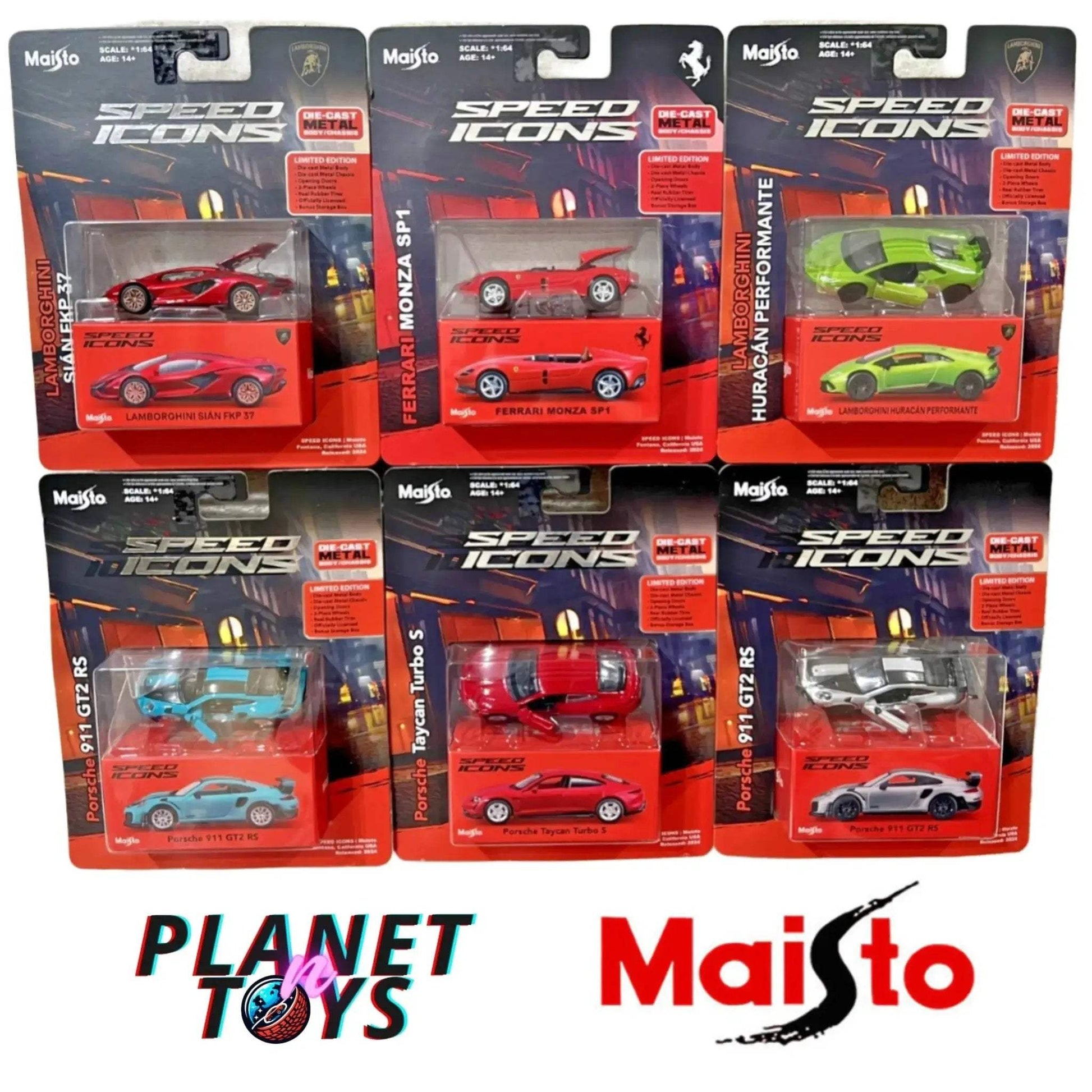 Maisto 1:64 Speed Icons Assorted Models 2025 - ToylandEU
