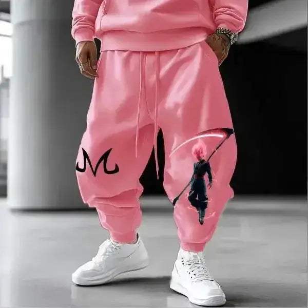 Majin Buu Anime Joggers Unisex Sweatpants Loose Fit Plus Size - ToylandEU
