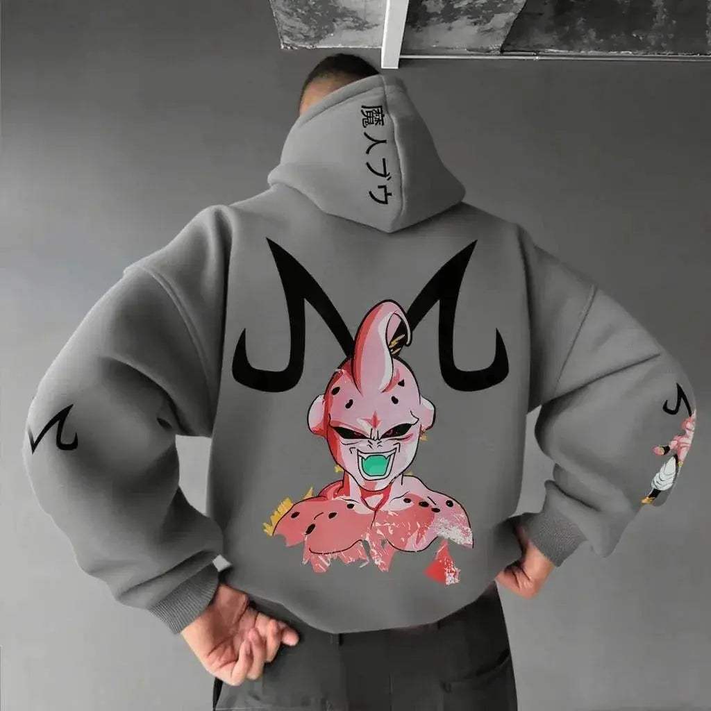 Majin Buu Cotton Hoodie Set Unisex Casual Comfort Graphic Print - ToylandEU