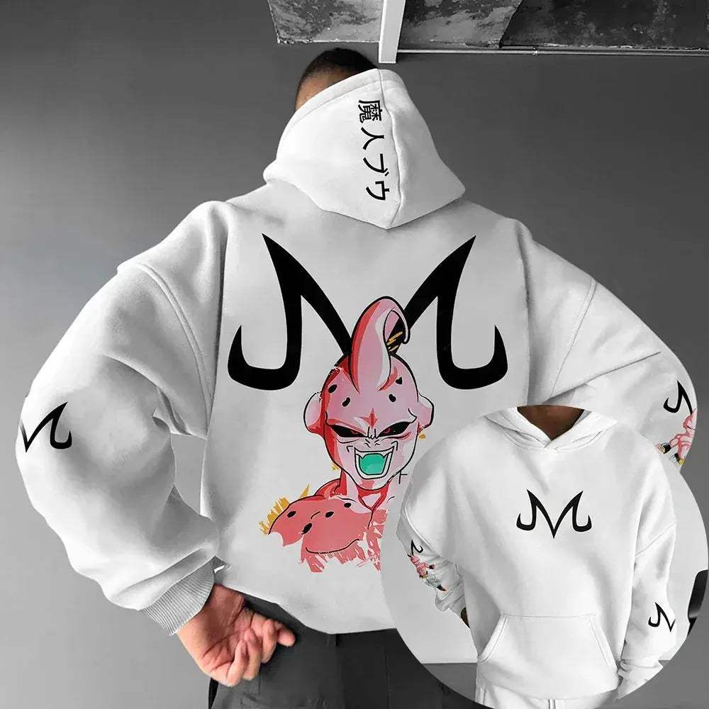 Majin Buu Dragon Ball Z Hoodie Unisex Cotton Breathable Comfort - ToylandEU