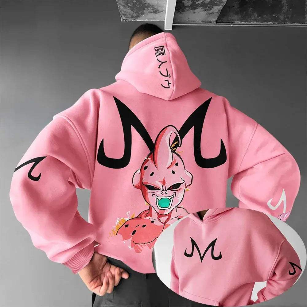 Majin Buu Dragon Ball Z Hoodie Unisex Cotton Breathable Comfort - ToylandEU