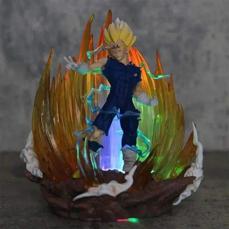 Majin Vegeta LED Figure Dragon Ball Z Collectible 6 Inch - ToylandEU