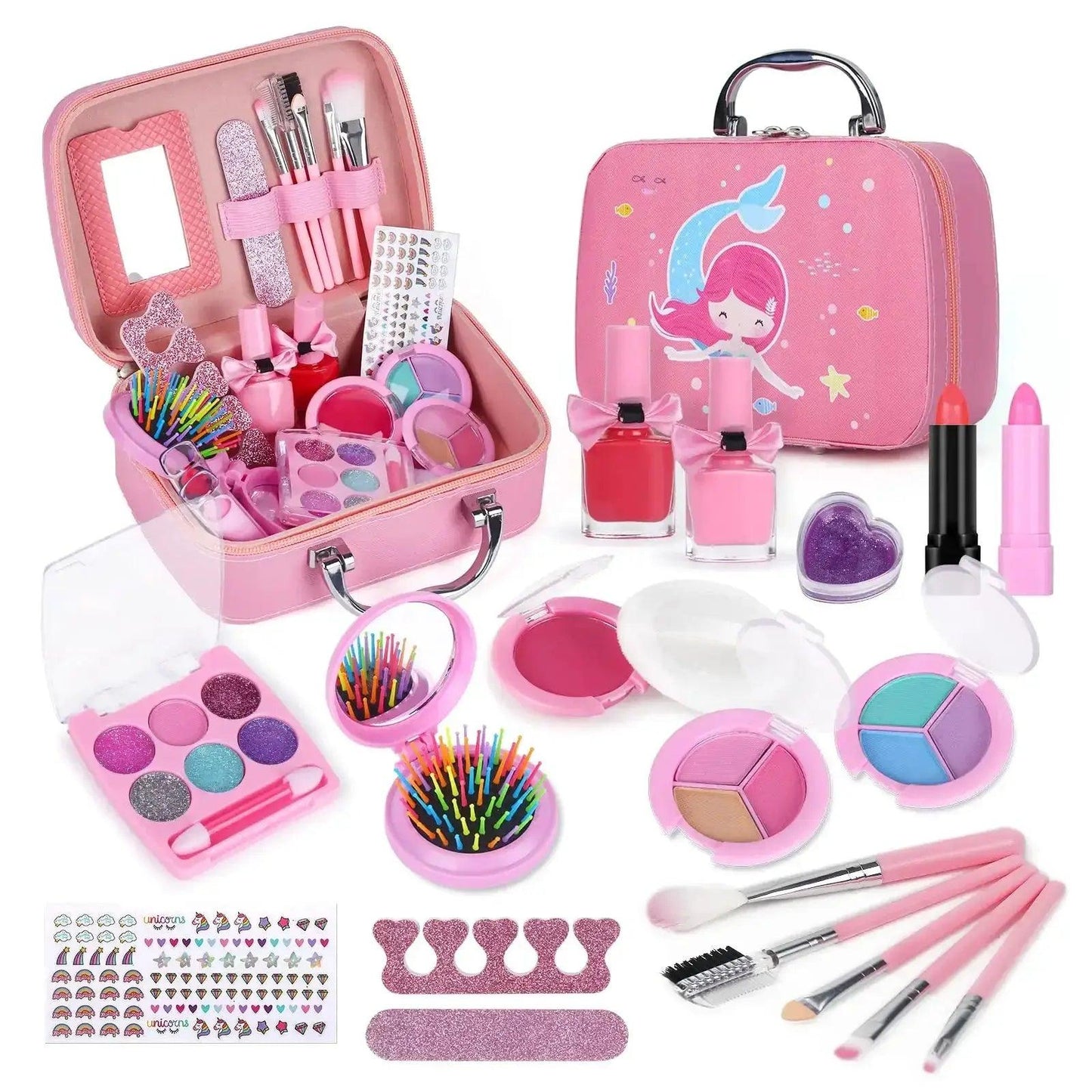  Washable Girls Makeup Set Safe Non Toxic Pretend Play -  ToylandEU™