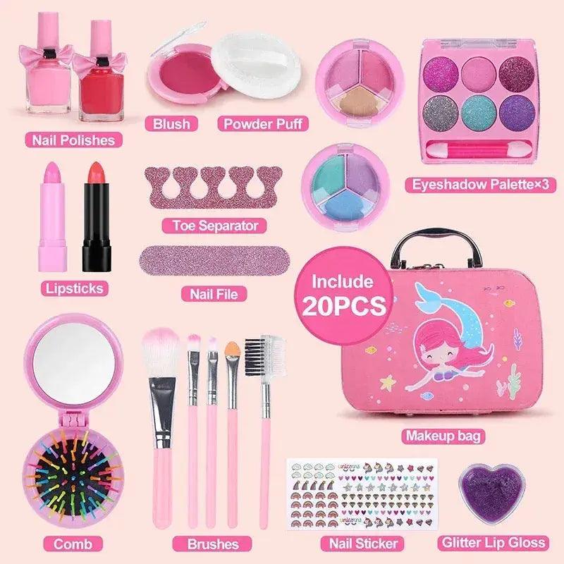  Washable Girls Makeup Set Safe Non Toxic Pretend Play -  ToylandEU™
