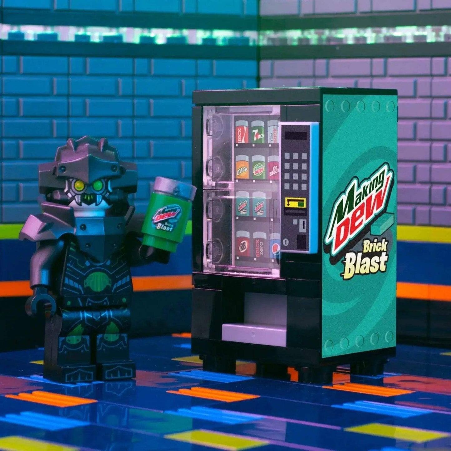 Lego Soda Vending Machine Brick Build With Custom Can - ToylandEU