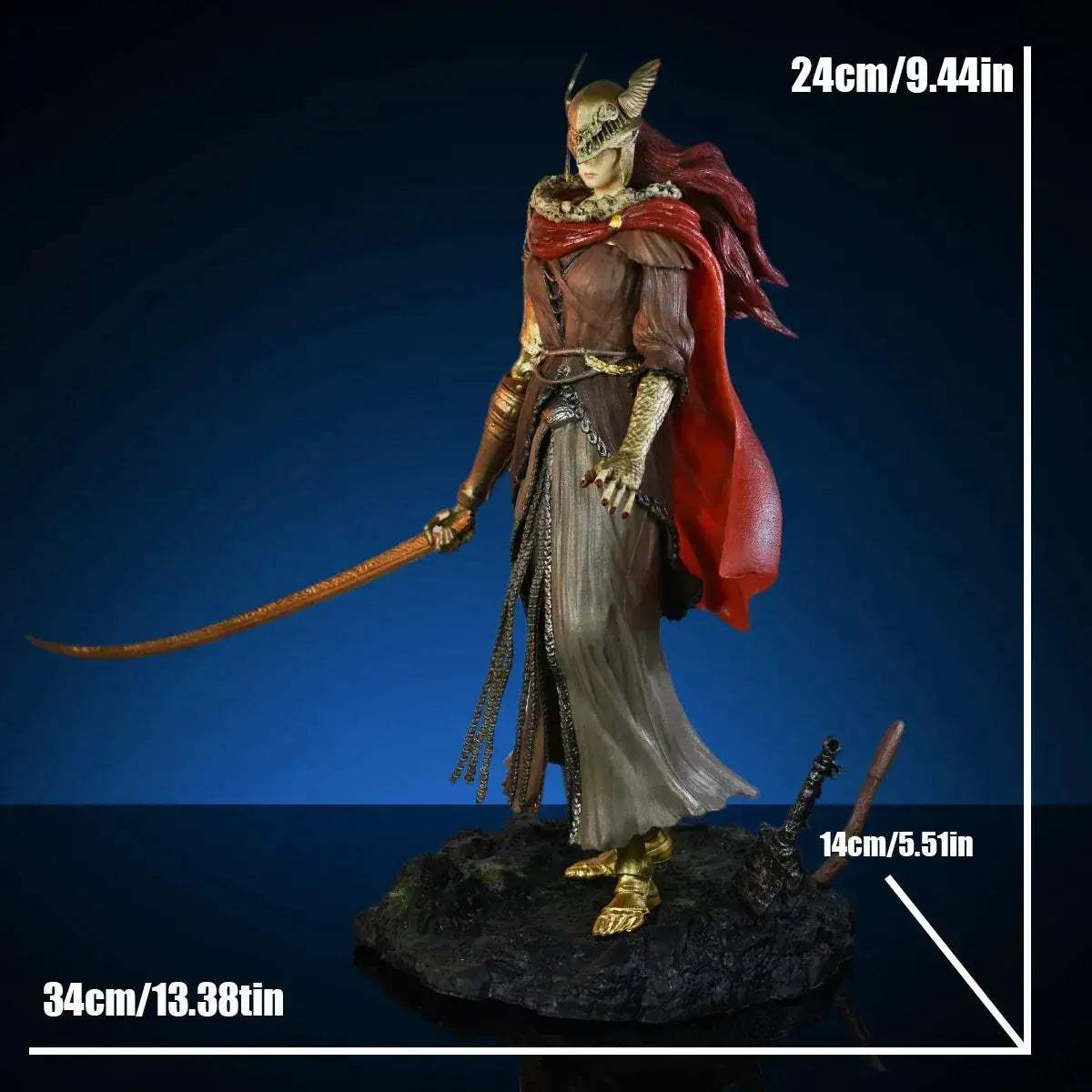 Malenia Blade of Miquella Anime Figure, ELDEN RING Valkyrie Figurine PVC Statue 24 CM - ToylandEU