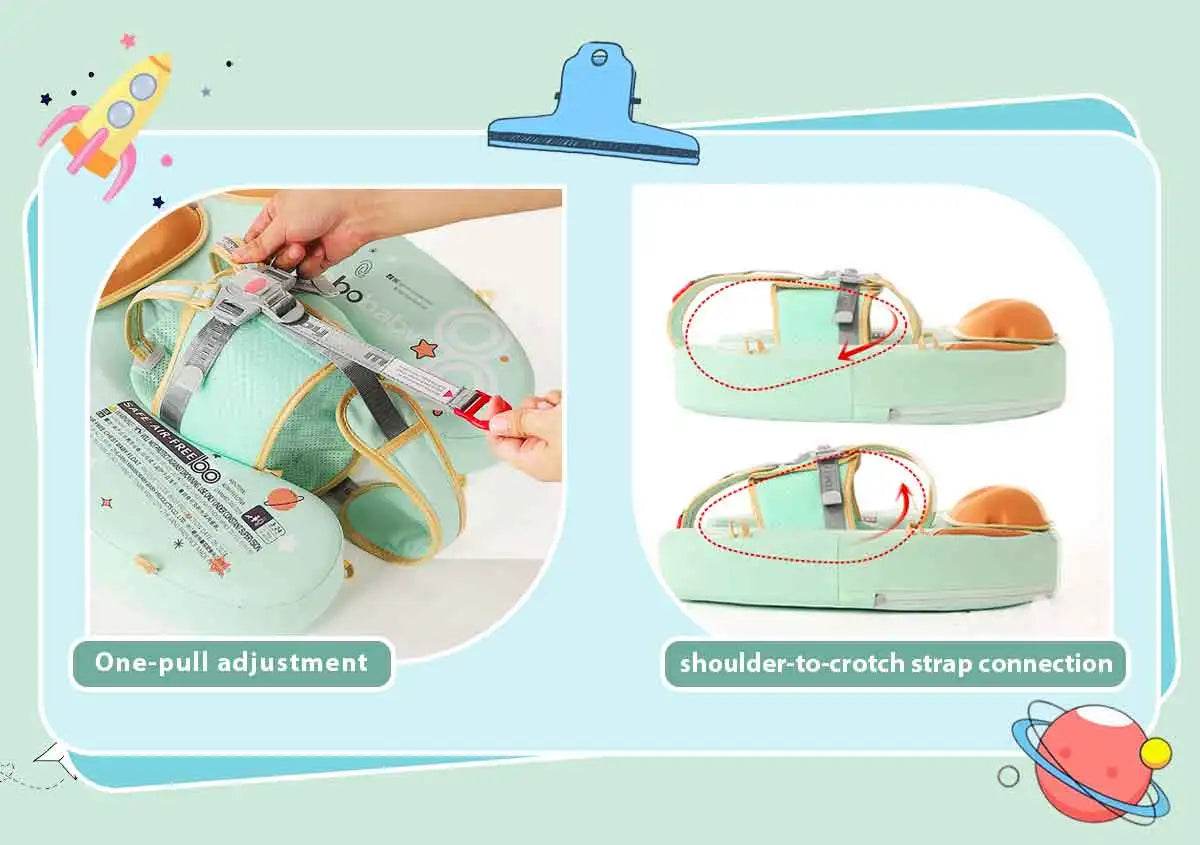 Mambobaby Baby Foldable Float Inflatable Free With Sun Canopy - ToylandEU