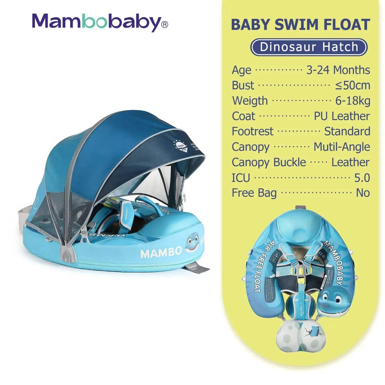  Baby Pool Float No Inflation With Removable Canopy -  ToylandEU™