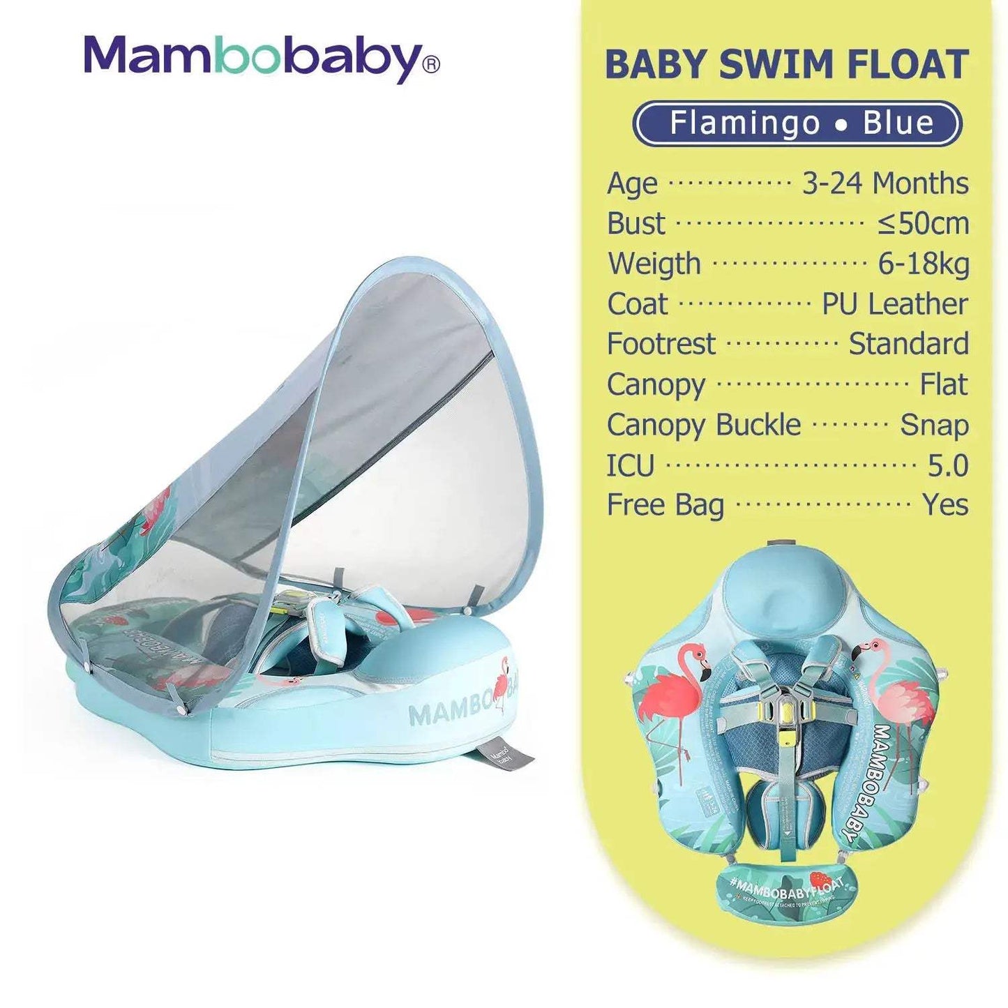  Baby Pool Float No Inflation With Removable Canopy -  ToylandEU™