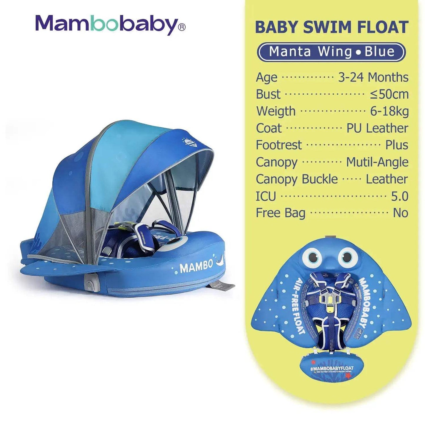  Baby Pool Float No Inflation With Removable Canopy -  ToylandEU™
