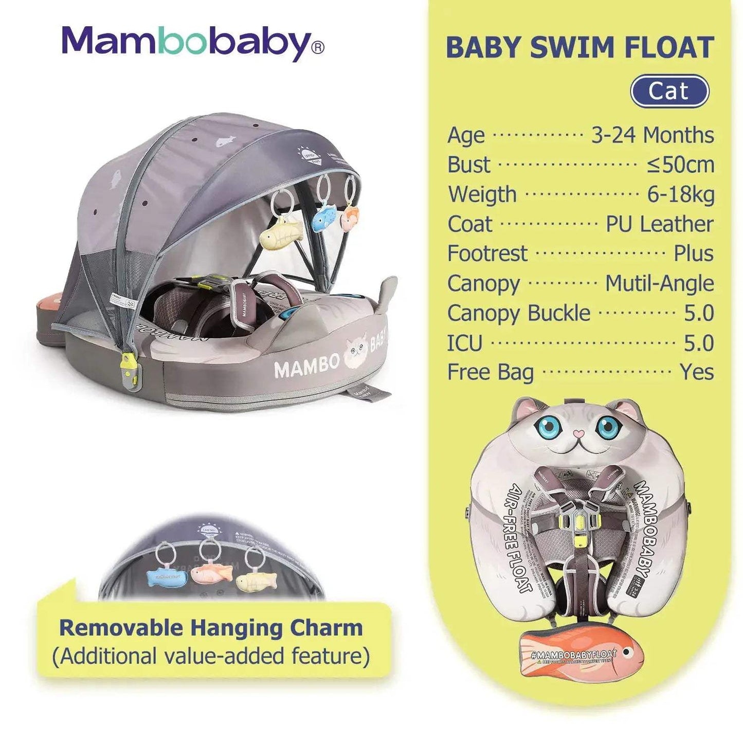  Baby Pool Float No Inflation With Removable Canopy -  ToylandEU™
