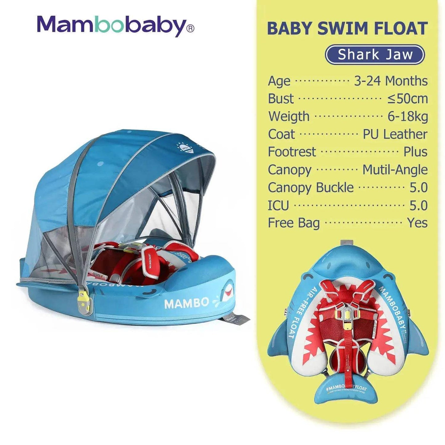  Baby Pool Float No Inflation With Removable Canopy -  ToylandEU™