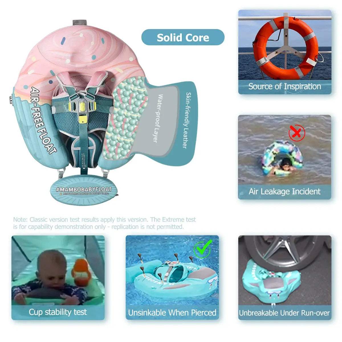  Mambobaby No Inflation Baby Float With Safety Harness -  ToylandEU™