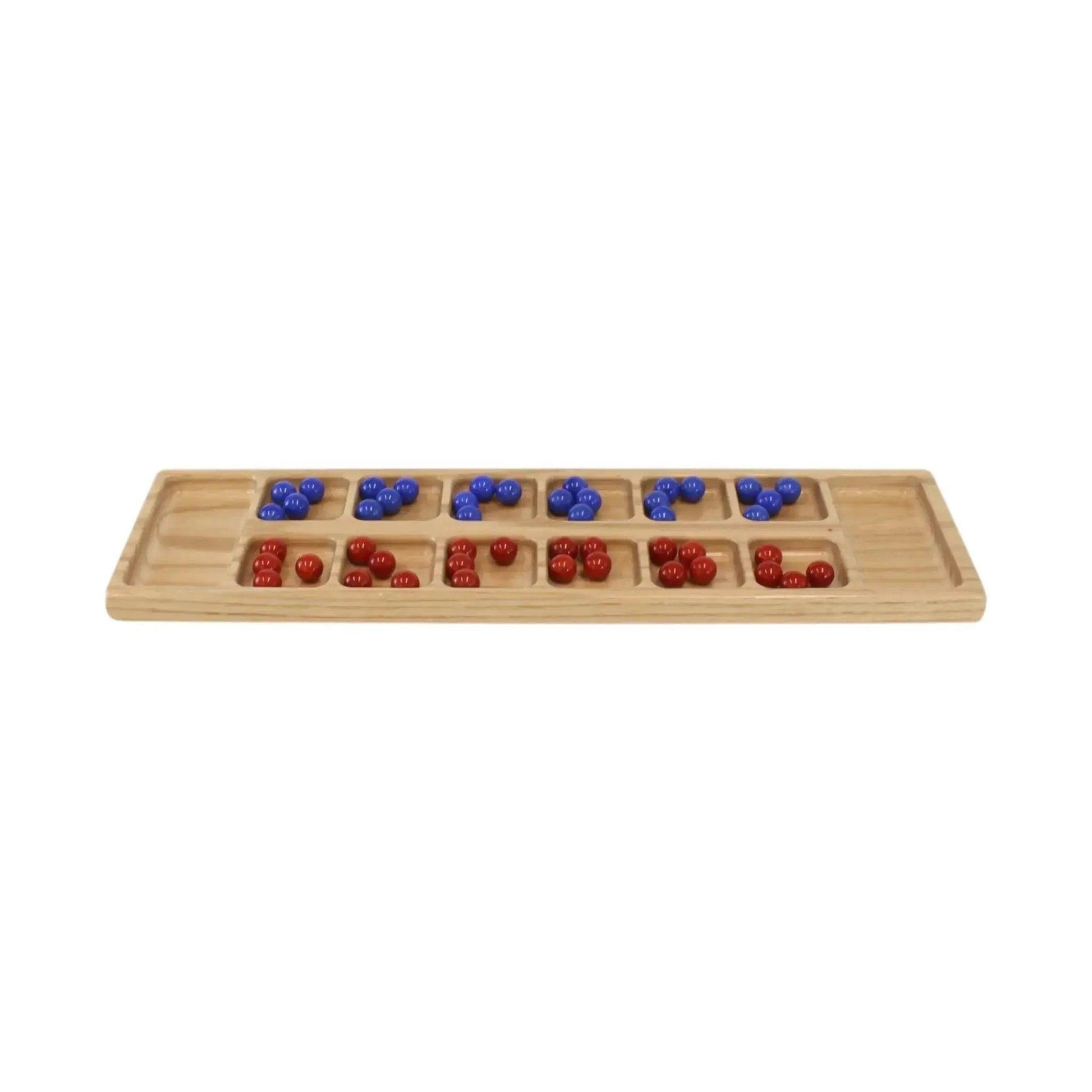  Mancala Board Solid Oak Handcrafted Amish Made Marbles -  ToylandEU™