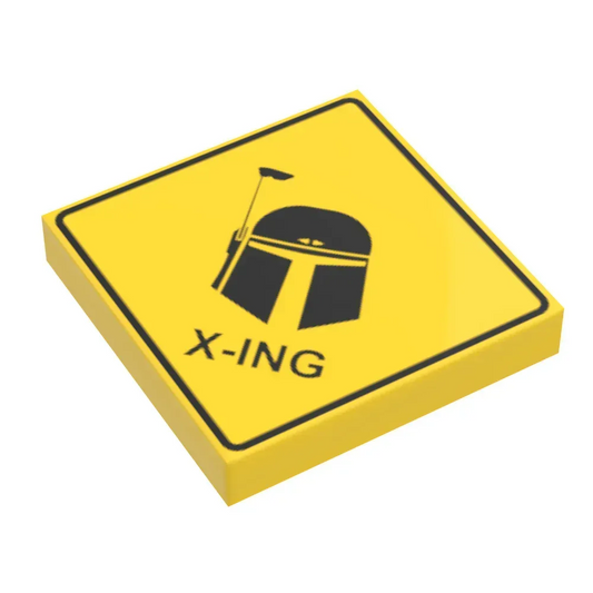  LEGO Mandalorian Crossing Sign Custom Printed Tile -  ToylandEU™