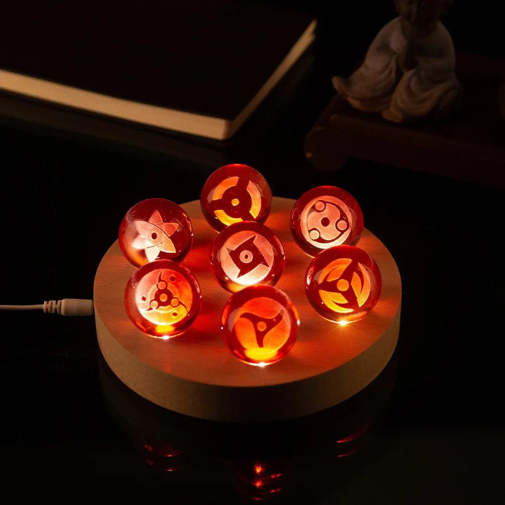  Mangekyo Sharingan Crystal Ball Seven Spheres Glow 