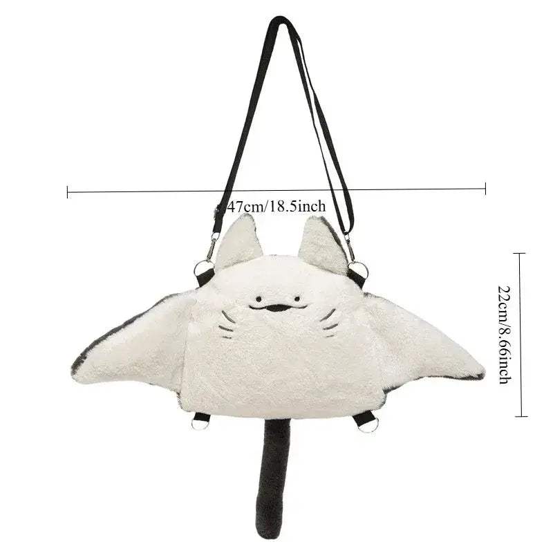 Manta Ray Plush Backpack Cute Shoulder Bag For Kids - ToylandEU