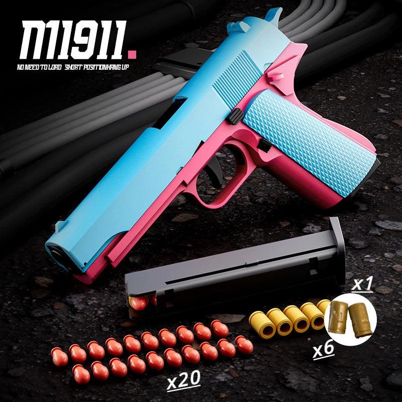 Manual Airsoft Pistol | Soft Bullets | Toylandeu™