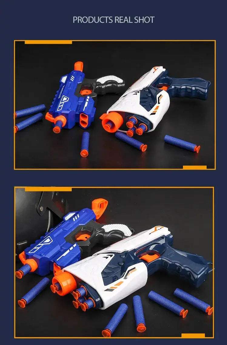 Manual Foam Dart Blaster Toy Gun For Kids Long Range - ToylandEU