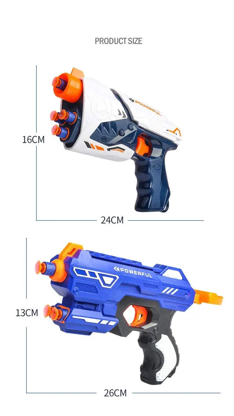 Manual Foam Dart Blaster Toy Gun For Kids Long Range - ToylandEU