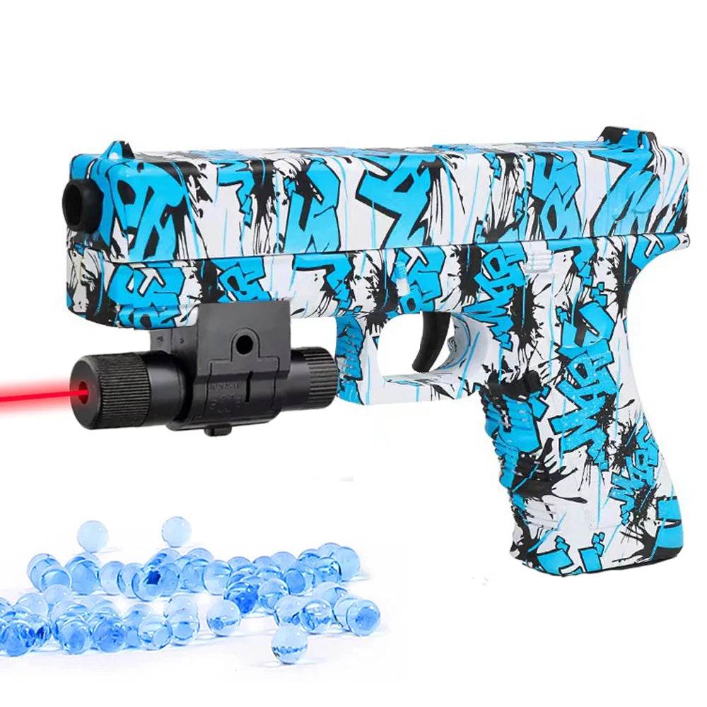 Manual G17 Gel Toy Gun With Laser Soft Bullet Airsoft Pistol - ToylandEU